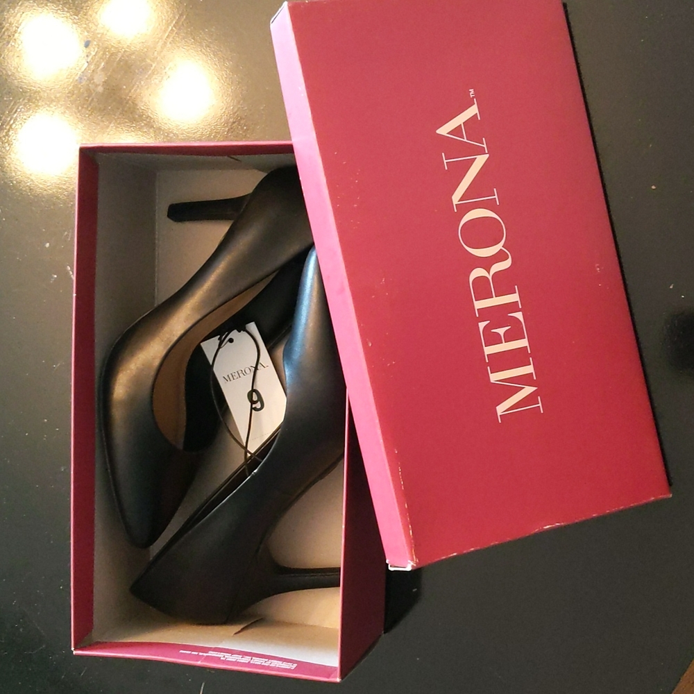 Black high heel shoes from Merona